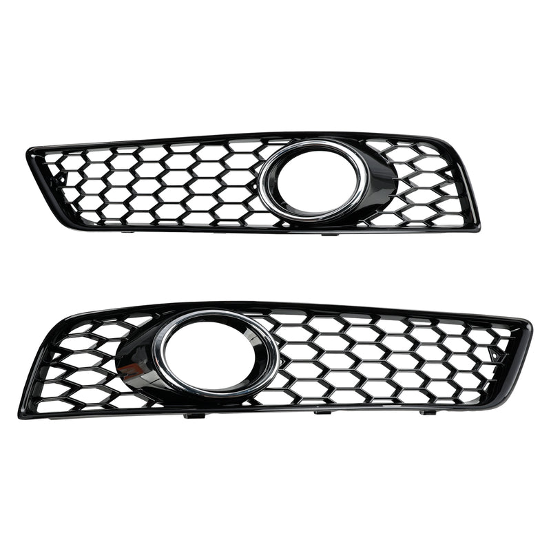 Audi A3 8P 2009-2013 Honeycomb Bumper Front Fog Light Grille Grill Cover