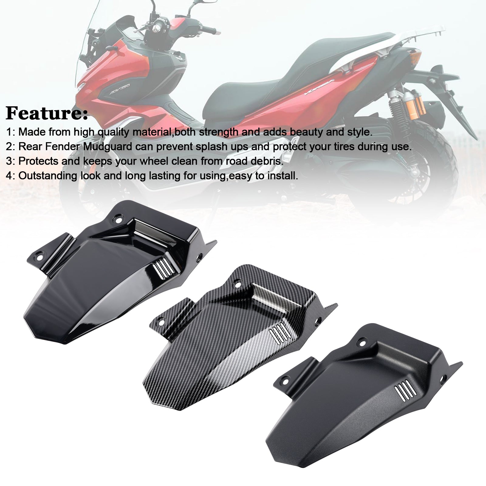 HONDA ADV350 2022-2024 Rear Fender Mudguard Fairing Cowl