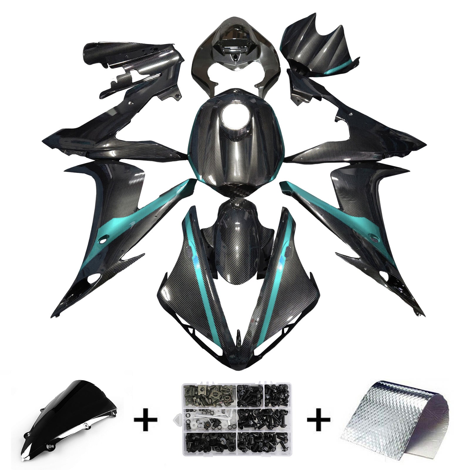 Injection Fairing Kit Bodywork Plastic ABS For Yamaha YZFR1 YZF-R1 2004-2006