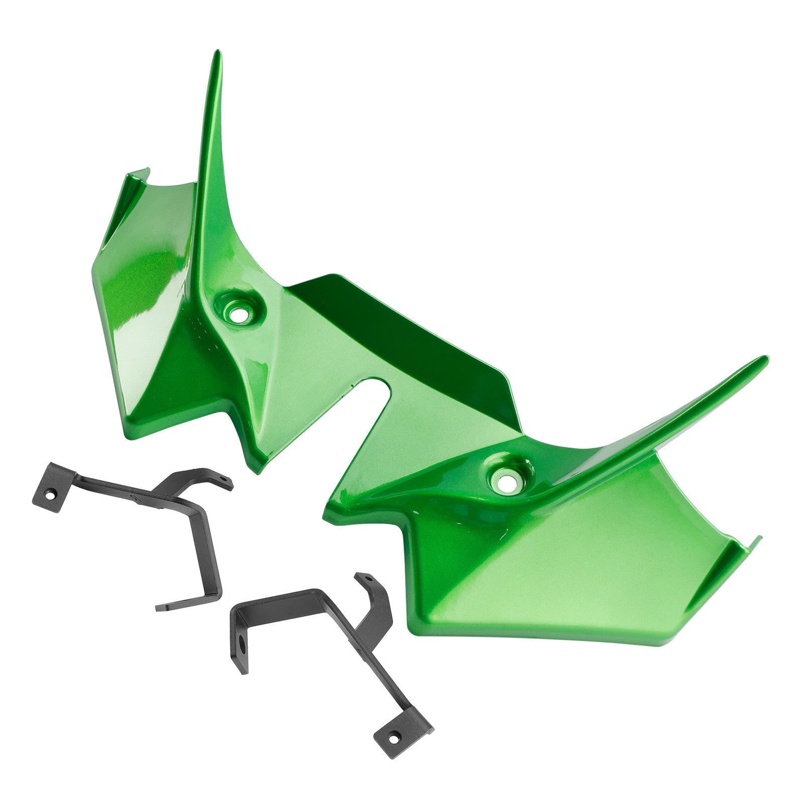 2021-2024 가와사키 Z650 프론트 다운포스 스포일러 익스텐션 페어링 다크 그린