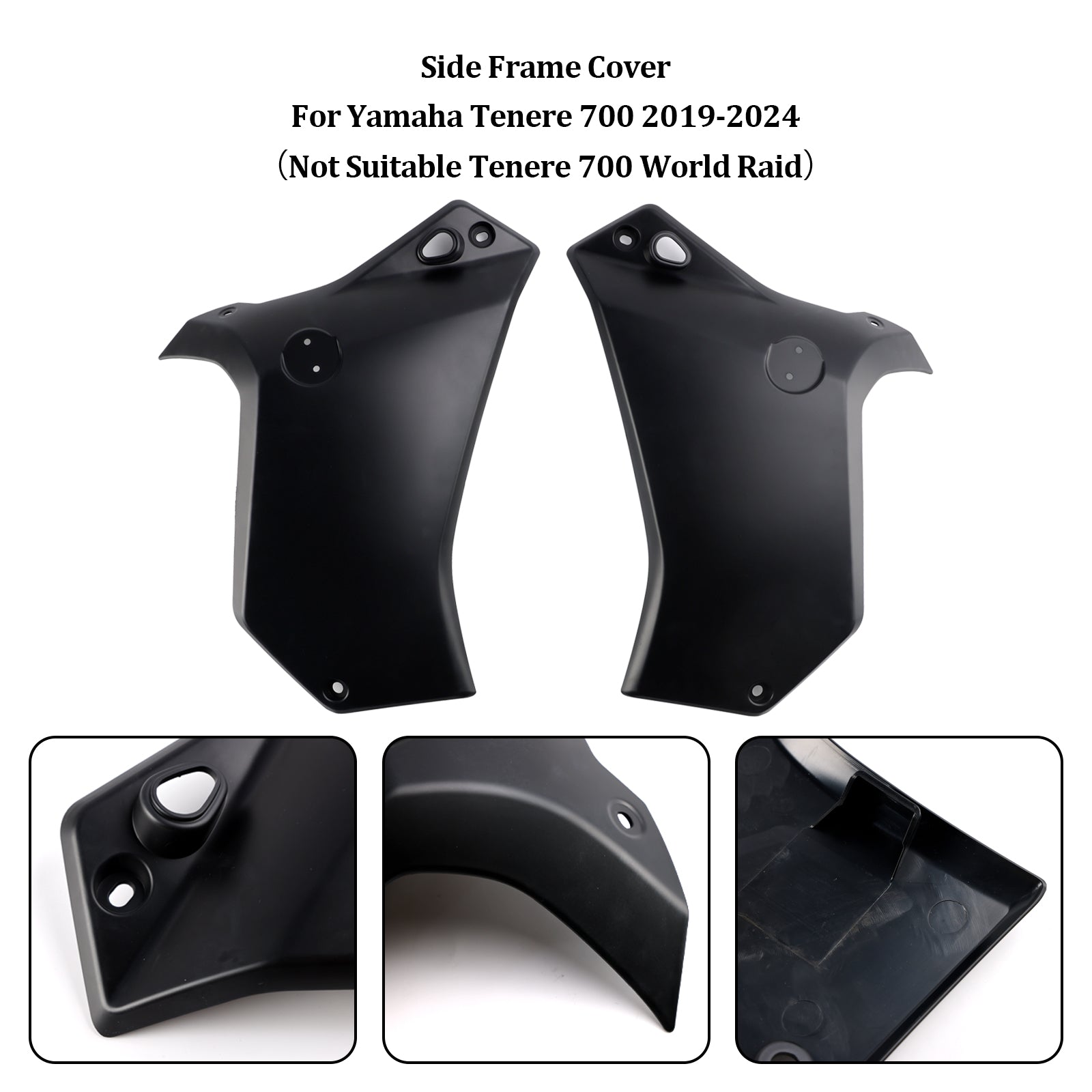 Side Frame Panel Protector Fairings Cover For Yamaha Tenere 700 2019-2024