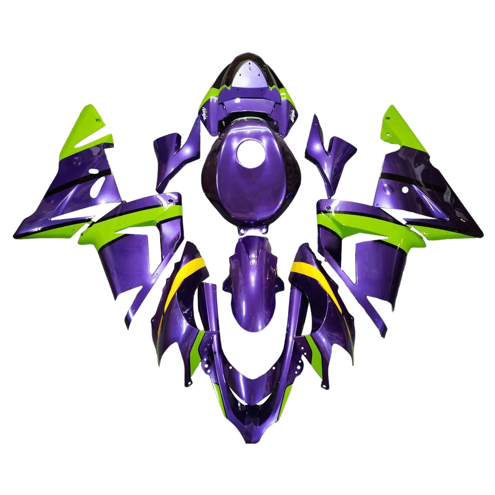 Injection Fairing Kit Bodywork Plastic ABS fit For Kawasaki ZX10R 2004-2005