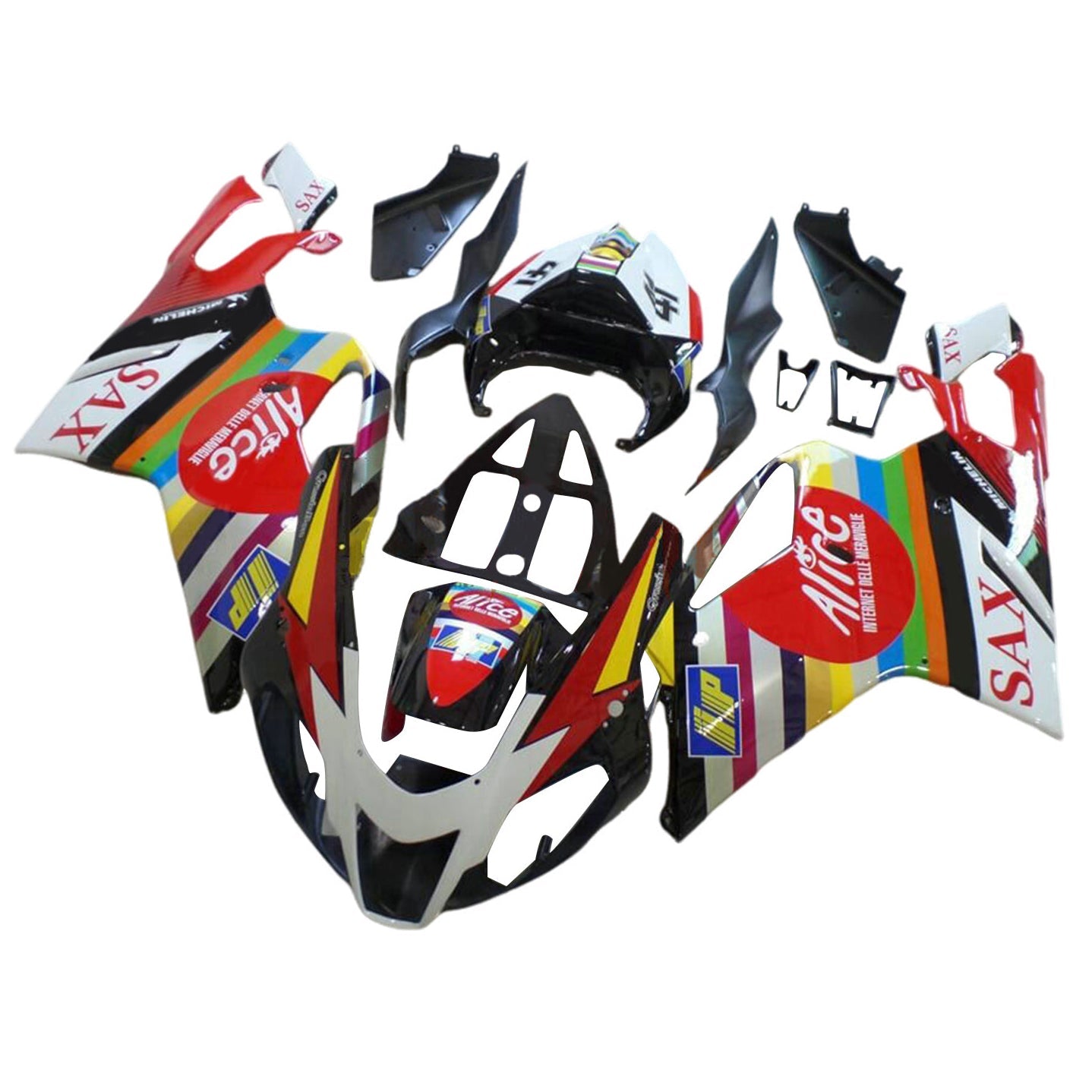 Amatopart Aprilia RSV1000 2003-2006 الهدايا المجمعة هيكل السيارة البلاستيك