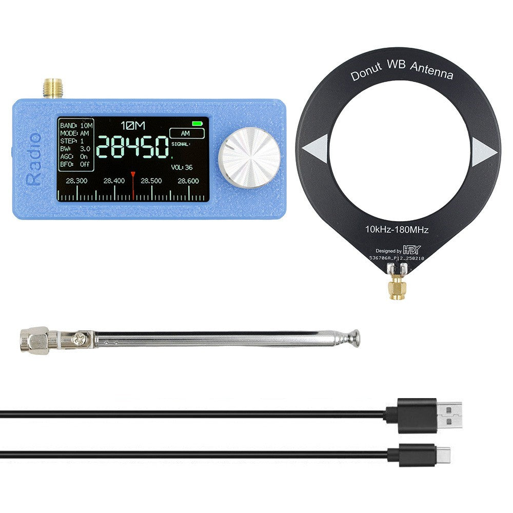 SI4732 Portable Radio 0.5-108MHz LSB AM FM Mini Pocket All-Band Radio Receiver