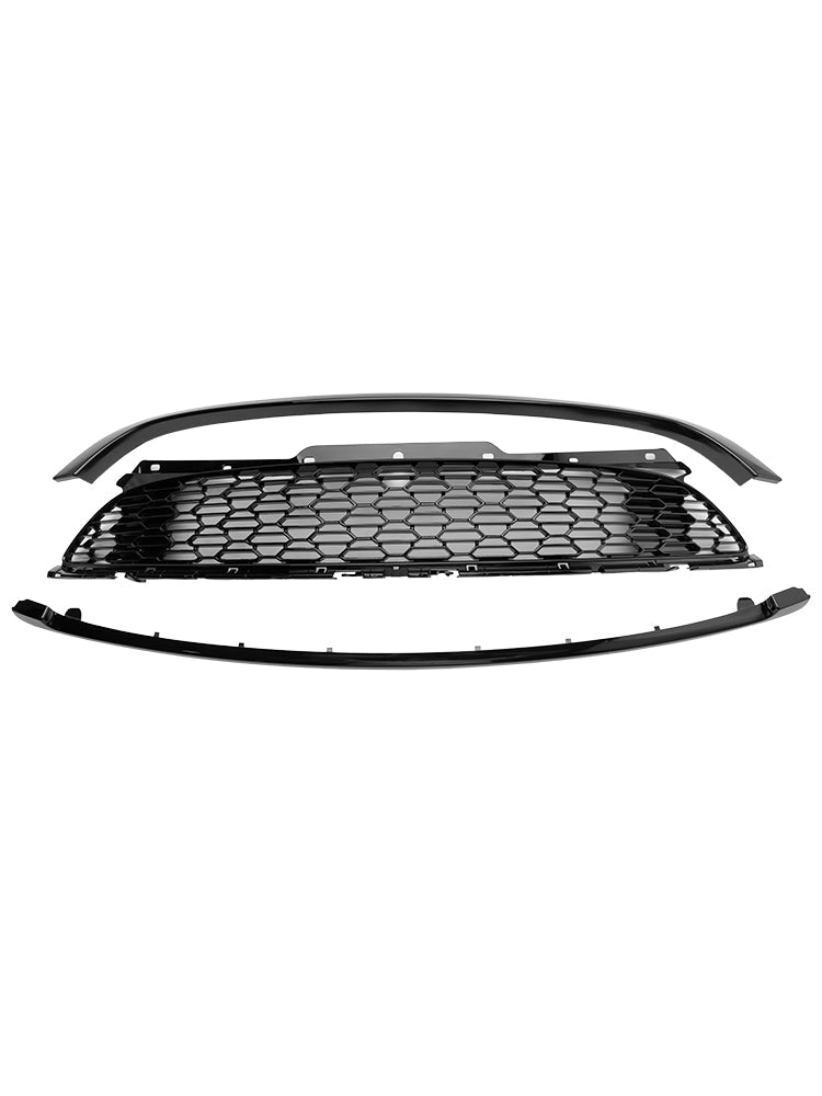 3PCS Gloss Black Front Grill Grille Fit Mini R55 R56 R57 R58 R59 Cooper S & JCW