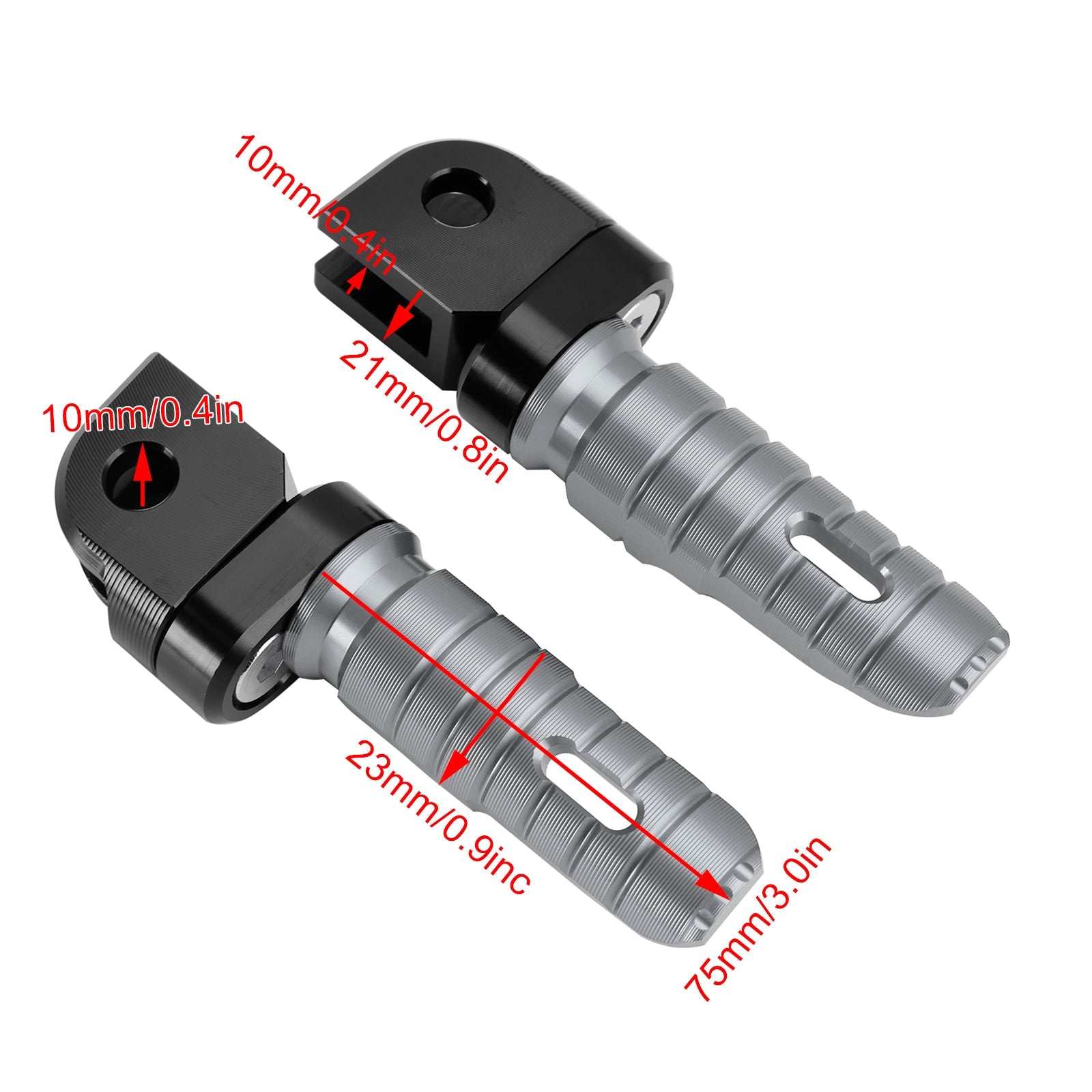 Front Footrests Foot Pegs fit for KAWASAKI ZX-4R ZX-4RR 24-25 NINJA 400 2018-2024