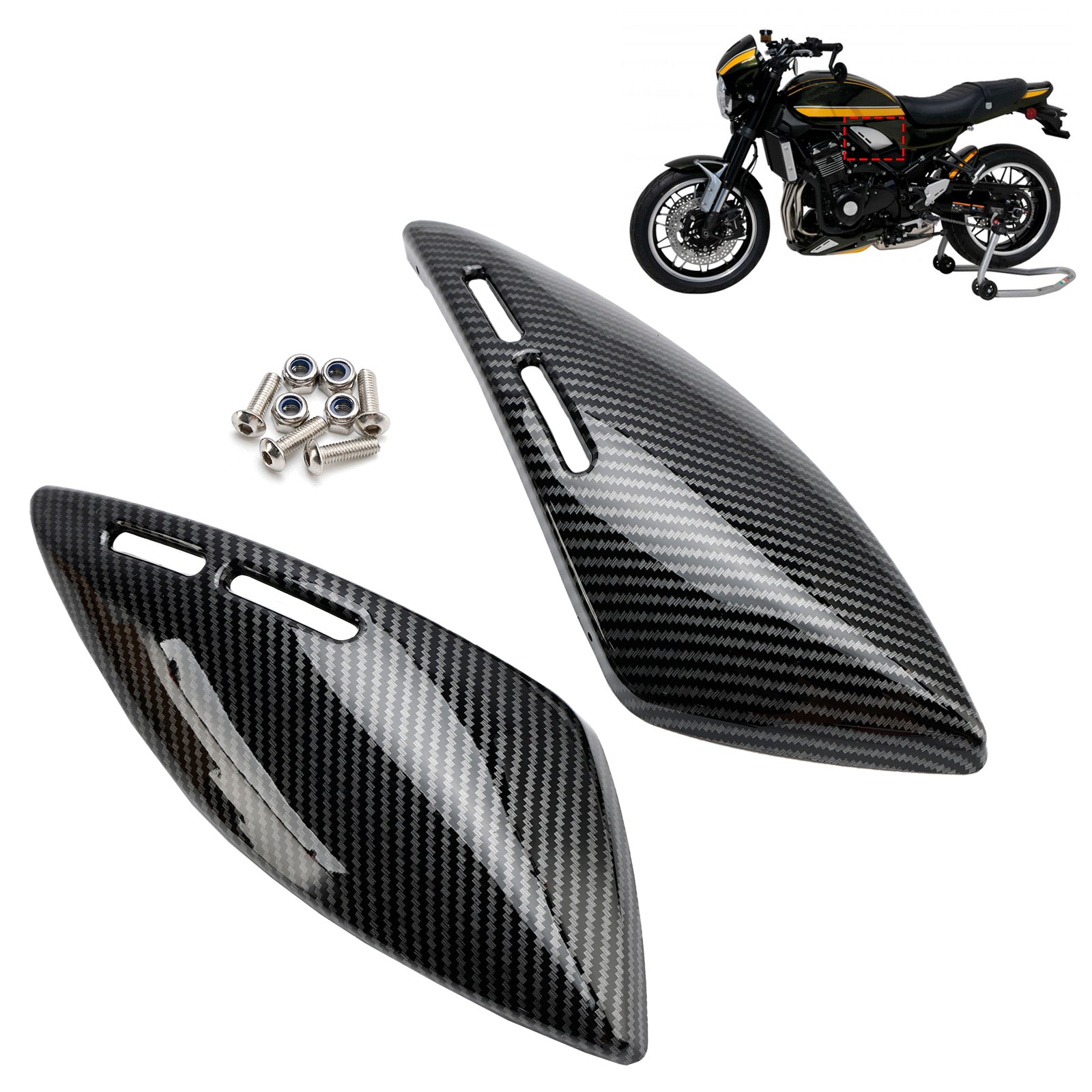 Gas Tank Side Cover Panel Fairing Cowl For Kawasaki Z900RS 2018-2024