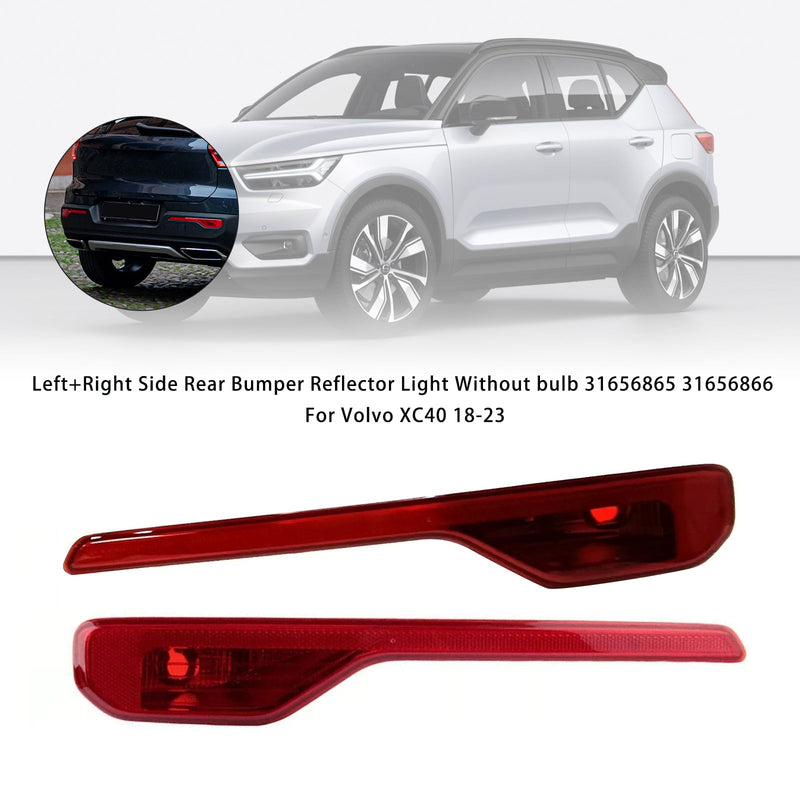 Left+Right Rear Bumper Reflector Light Without bulb 31656865/66 For Volvo XC40