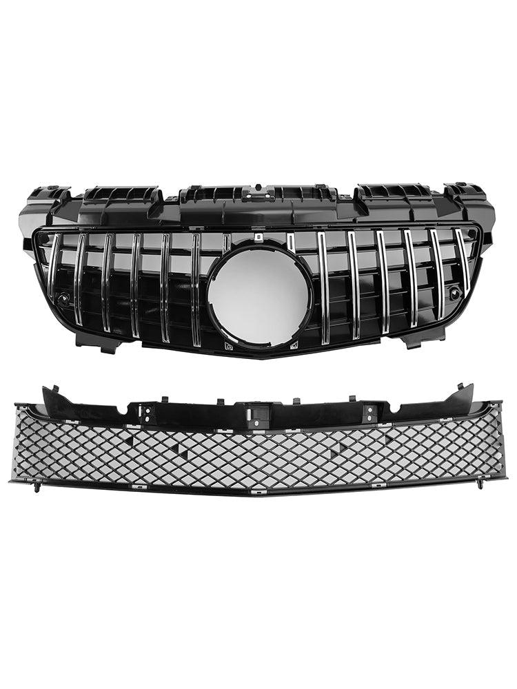 2011-2016 Mercedes-Benz SLK-Class R172 SLK55 Pre-Facelift Chrome Front Upper Lower Grille Fit Mercedes SLK-Class R172 SLK55