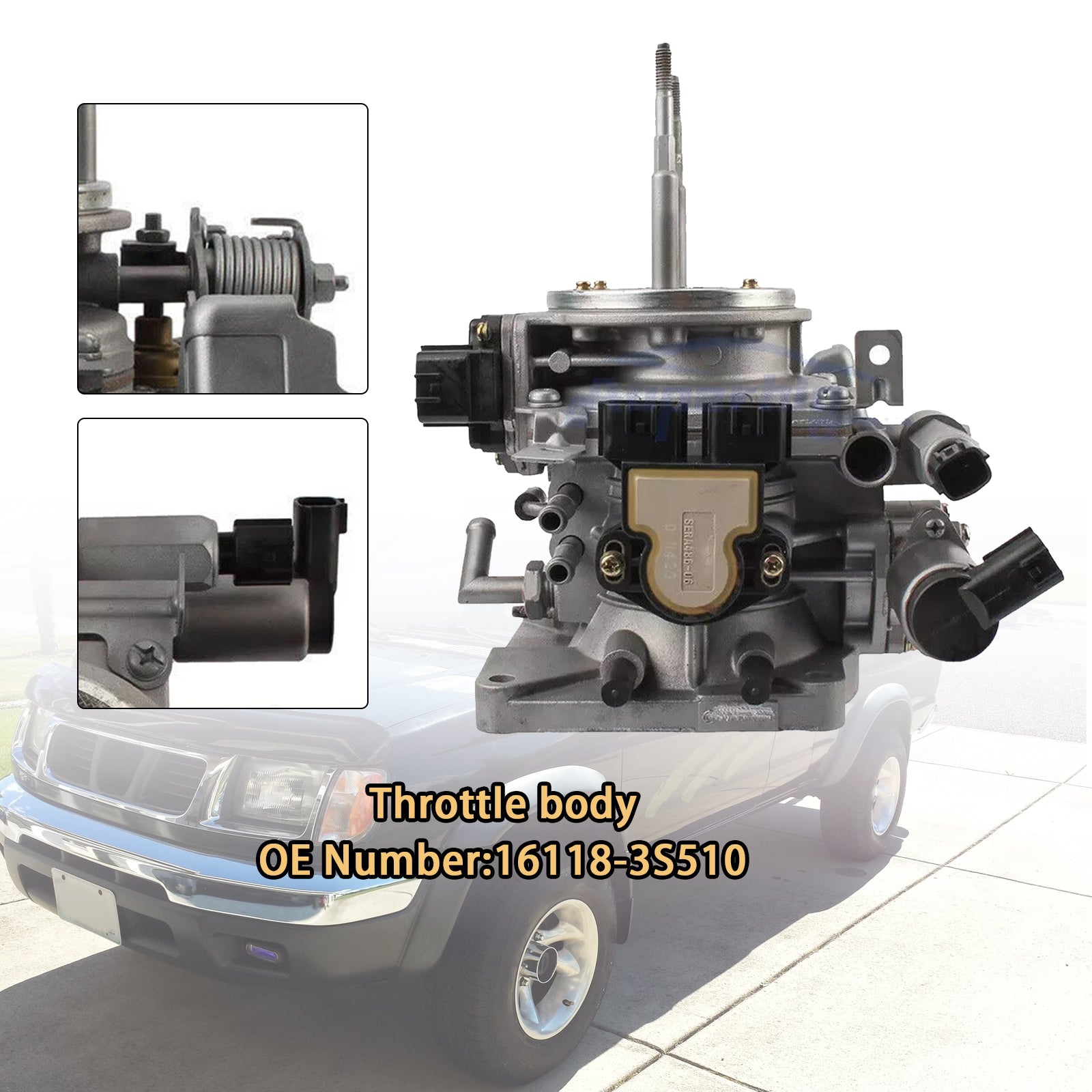 1998-2002 Nissan Frontier XE SE 4 Cyl 2.4L Throttle Body 16118-3S510