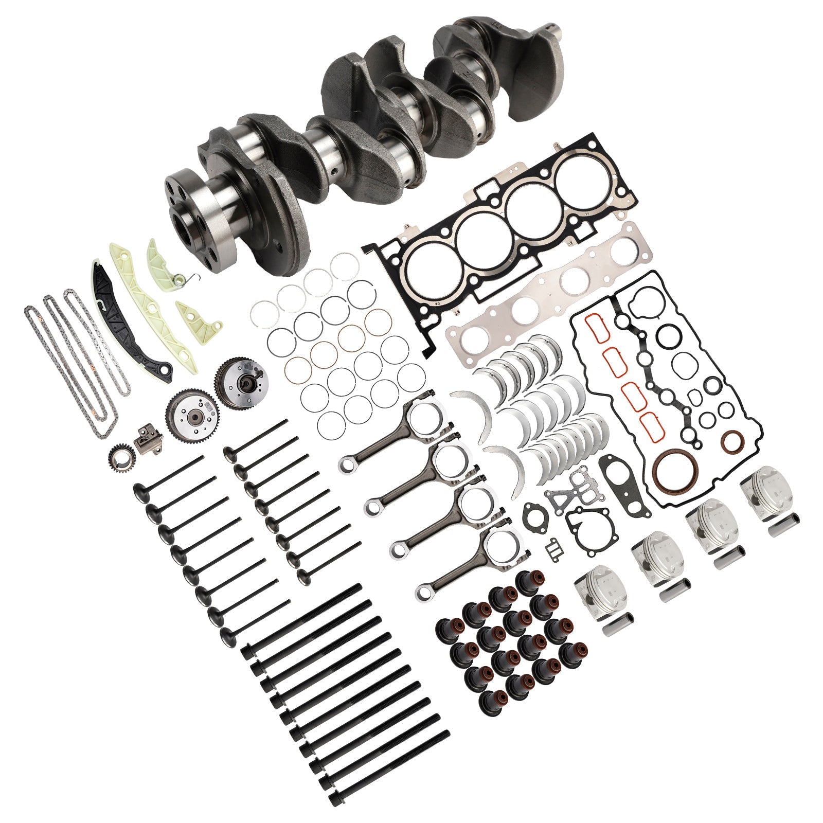 2005-2010 Hyundai Sonata G4KD 2.0L Engine Overhaul Rebuild Kit Crankshaft Rods Timing Kit