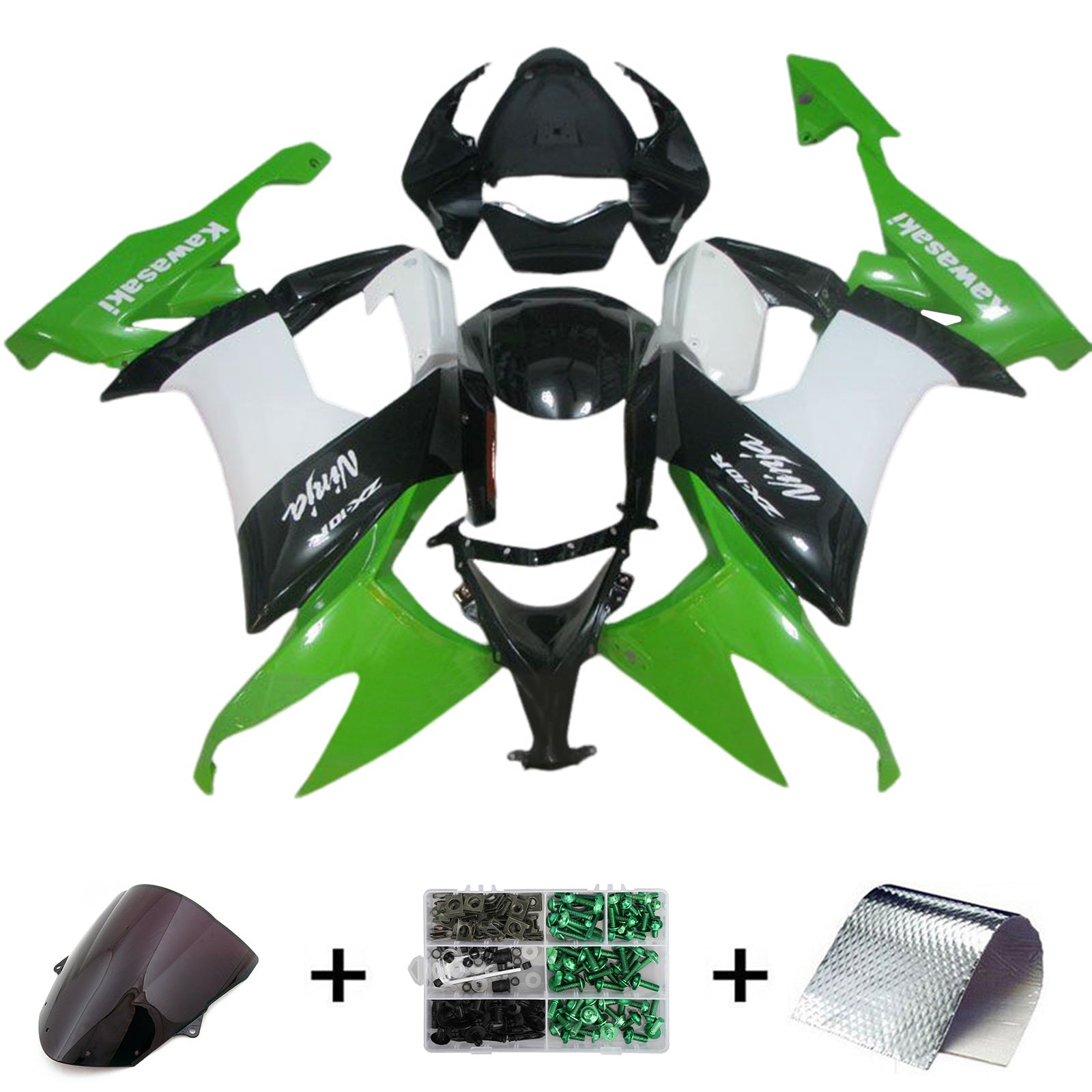 Kawasaki ZX10R 2008-2010 Fairing Kit Bodywork Plastic ABS