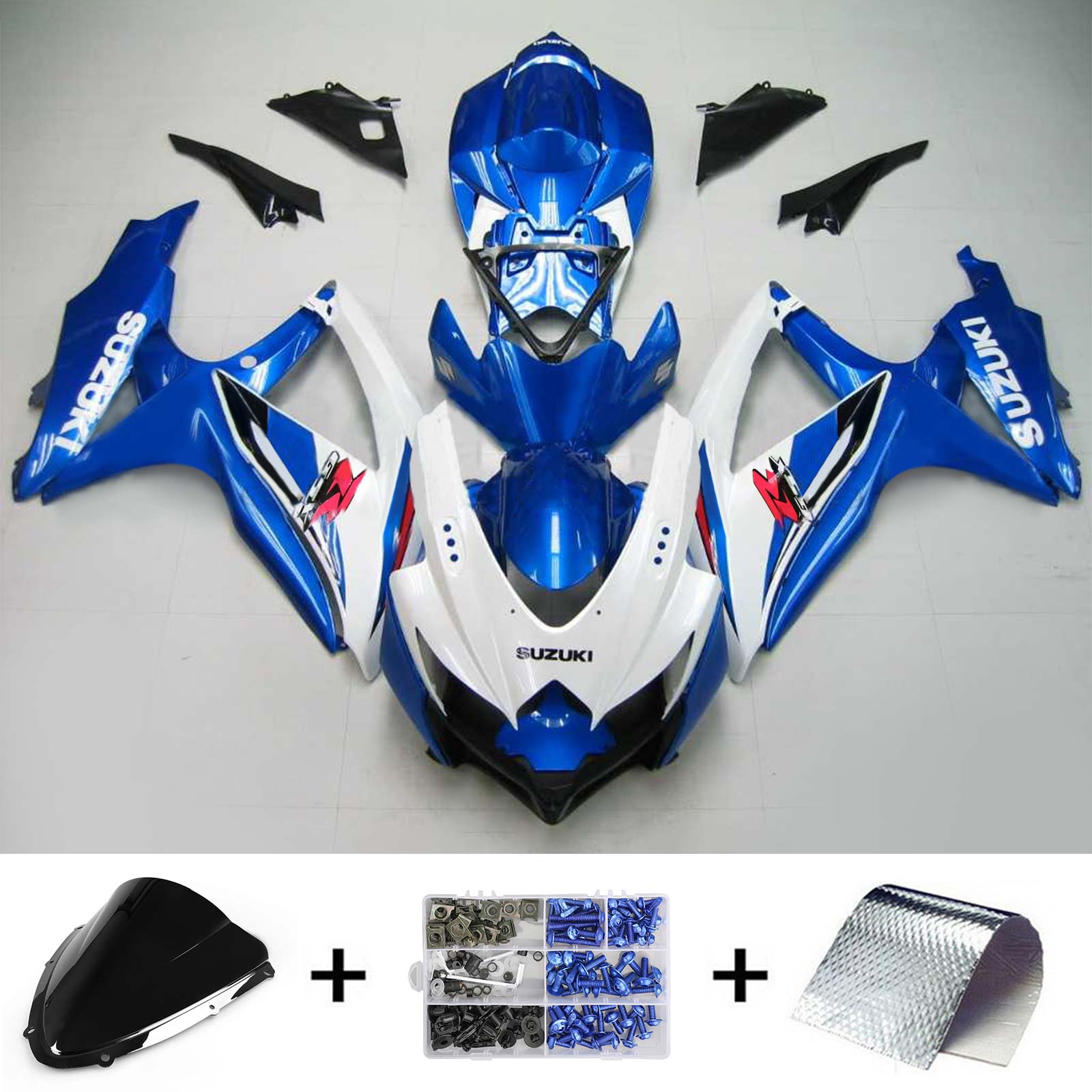 سوزوكي GSXR 600/750 2008-2010 K8 الهدايا المجمعة هيكل السيارة البلاستيك ABS