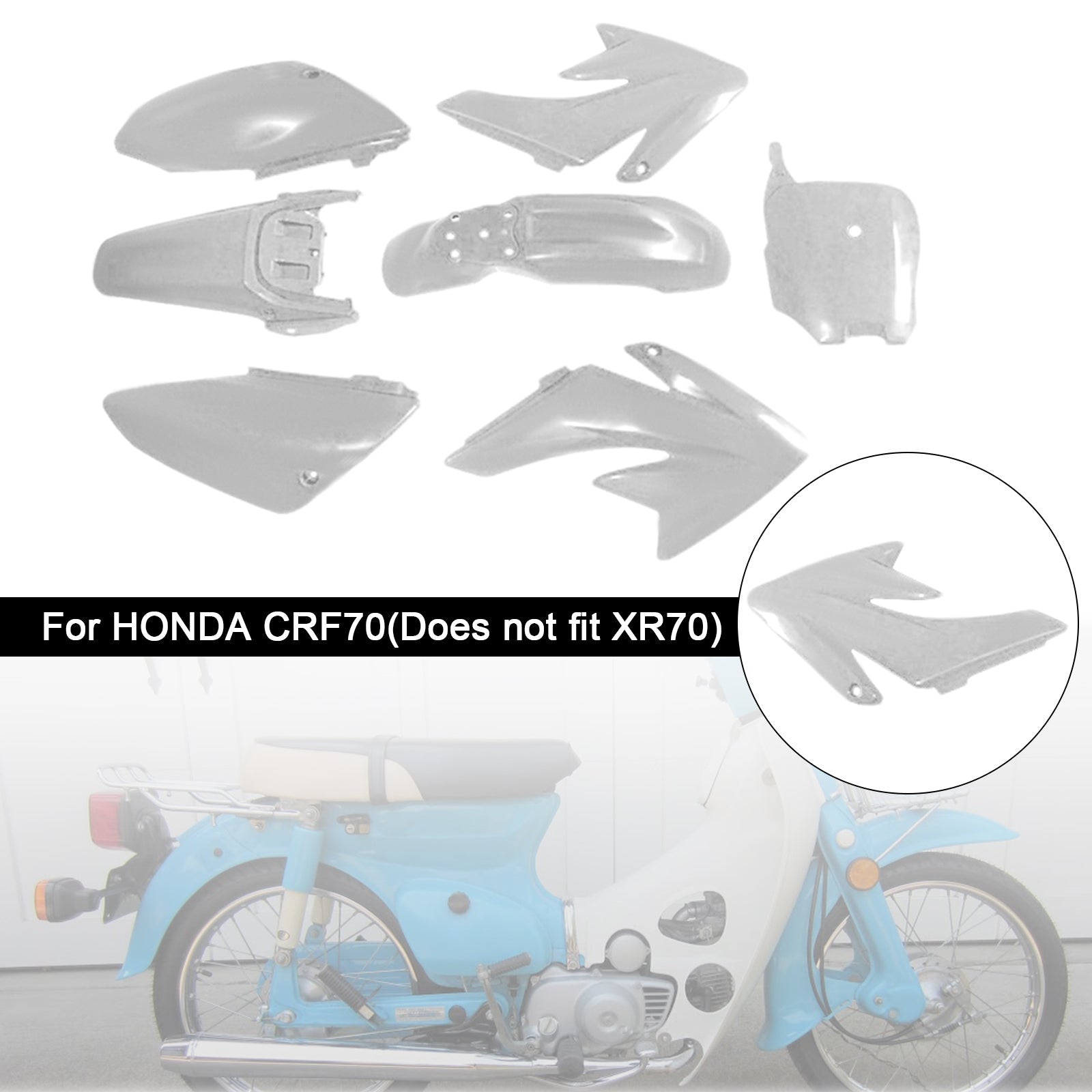HONDA CRF70 DIRT BIKE Body Plastic Kit Fender Fairing