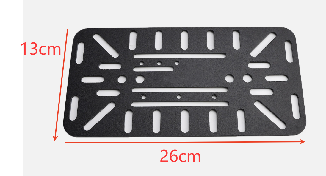 Universal Symmetrical Side Saddlebag Mounting Bracket Kit Black For Motorbike