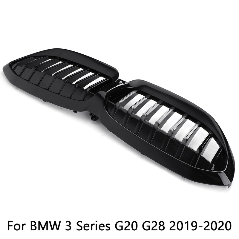 3 Series G20 2019-2020 BMW Gloss Black Kidney Grill Rejilla de repuesto 51138072085 Genérico