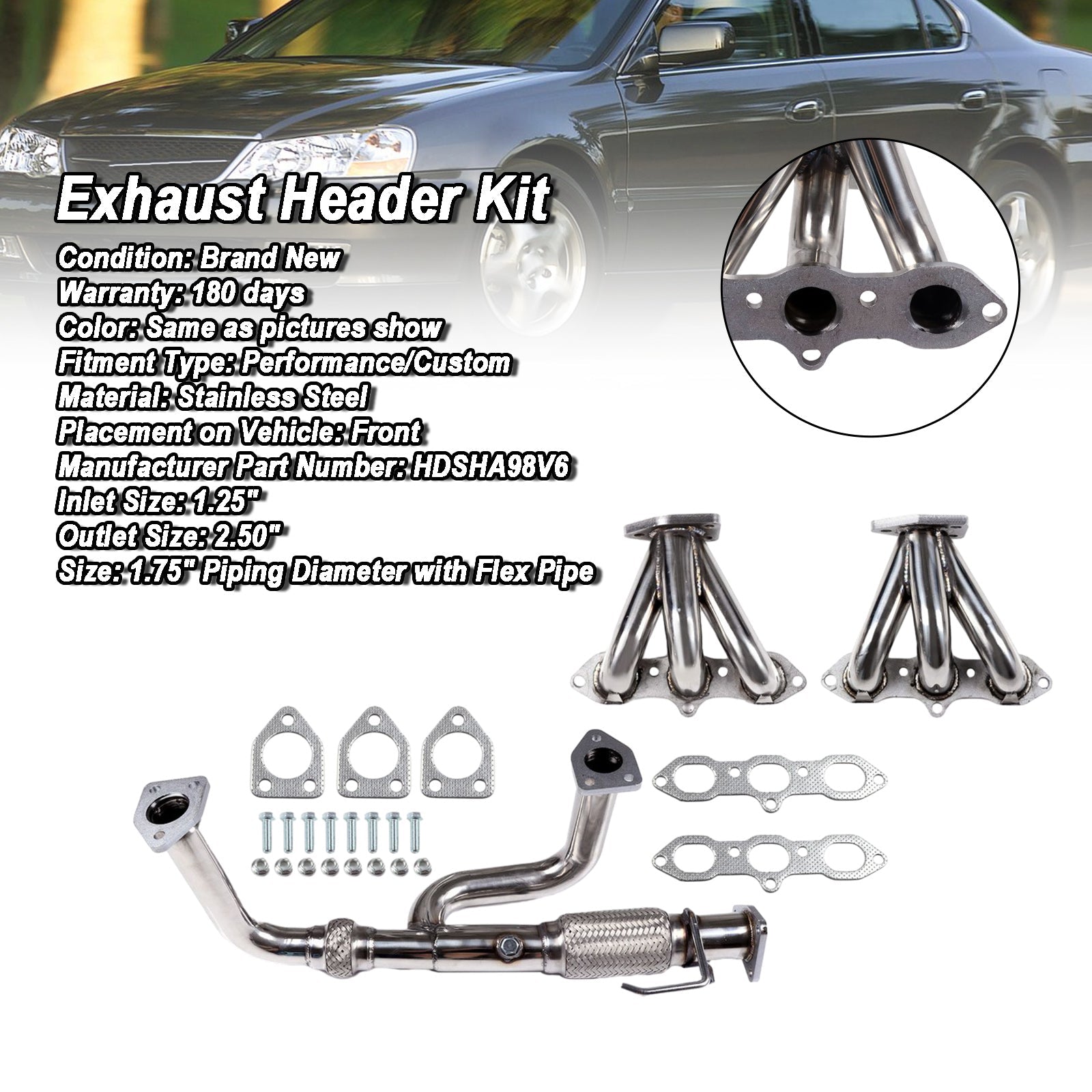 Acura TL 3.2L 1999-2003 Exhaust Manifold Header HDSHA98V6