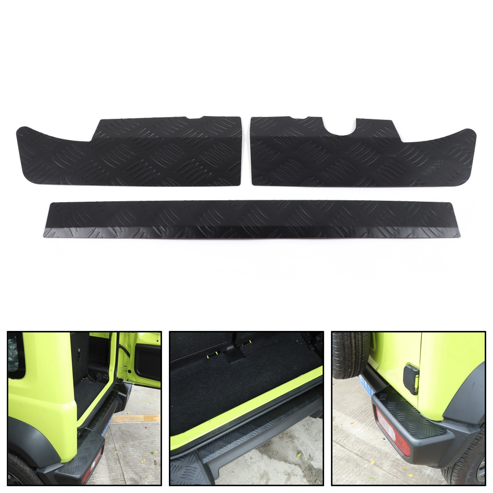 Black Alloy Rear Bumper Protector Guard Panel Trim For Suzuki Jimny 2019-2023 Generic