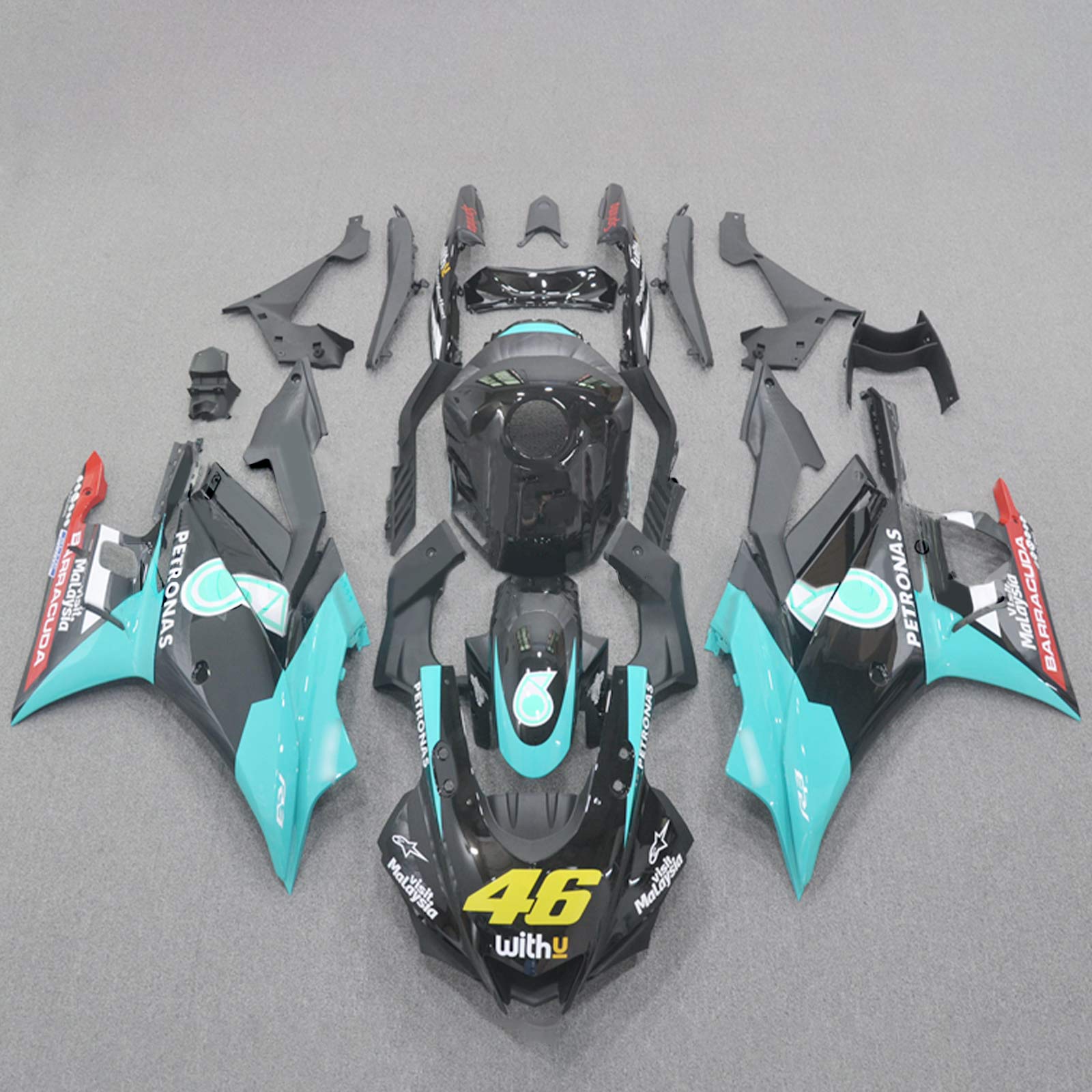 Yamaha YZF-R3 R25 2022-2023 Fairing Kit هيكل السيارة بلاستيك ABS