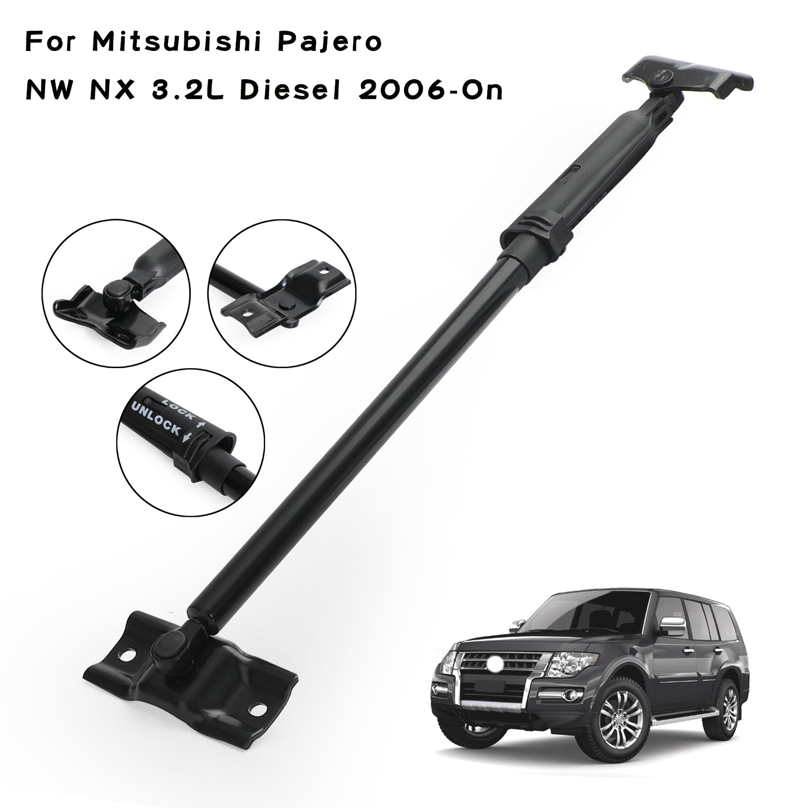 Tailgate Back Door Safety Stopper Strut fit Pajero Shogun V98W MK4 3.2L Generic