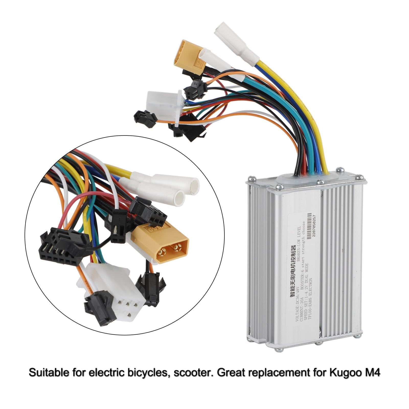 Controlador de motor de scooter eléctrico 48V 20A para 10 "Kugoo M4