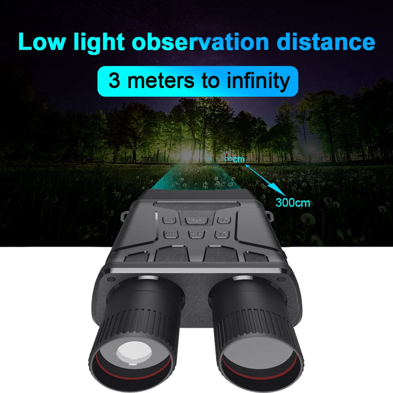 Dispositivo de visión nocturna infrarroja binocular 5x Telecope Zoom Camera Video Recording