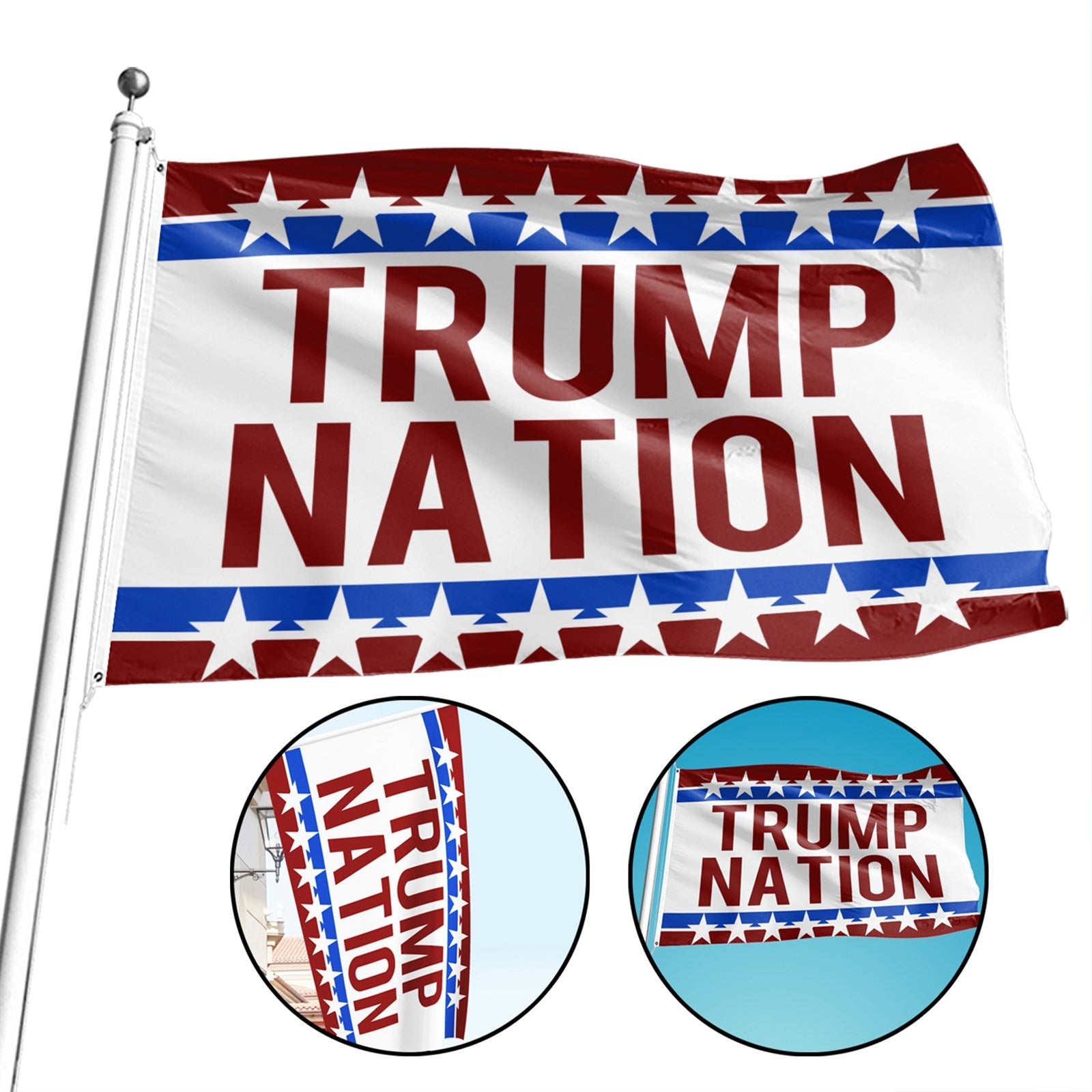 President Donald Trump Nation 3x5 Ft Flag Save America Again Garden Flag