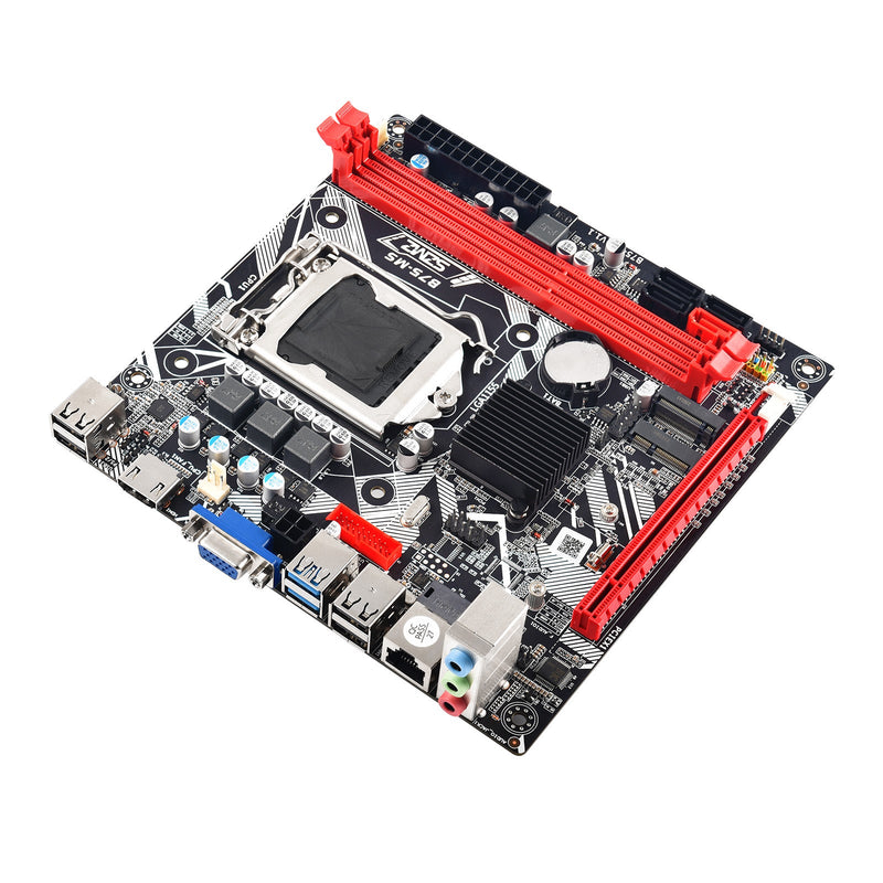 Placa base B75-MS LGA 1155 compatible con 2 * DDR3 USB3.0 SATA3 NVME WIFI Bluetooth