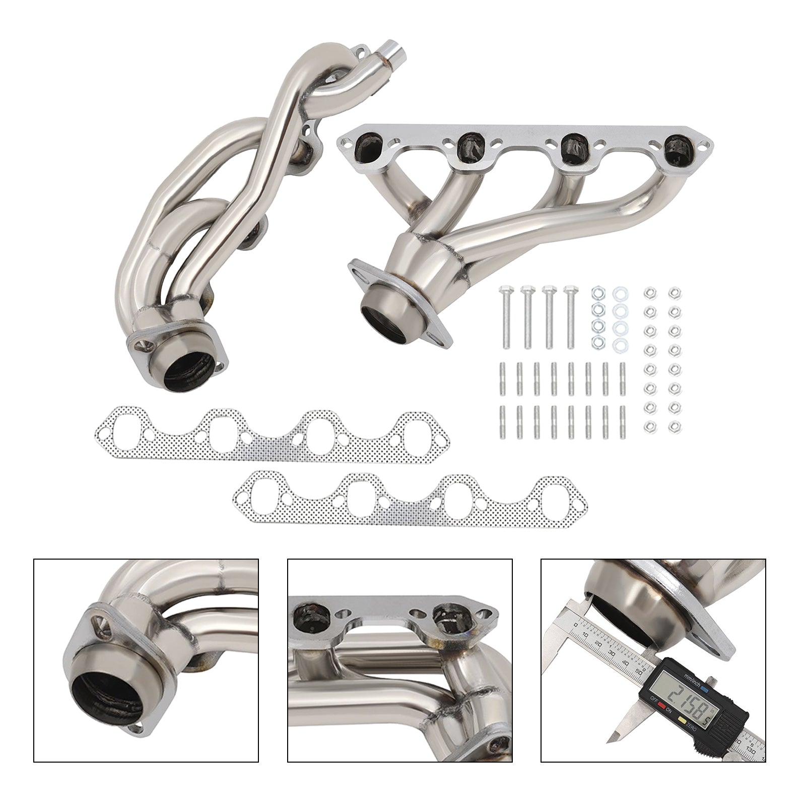 Ford F150/F250/Bronco 5.8L 1987-1996 T-304 Shorty Exhaust Headers Manifold