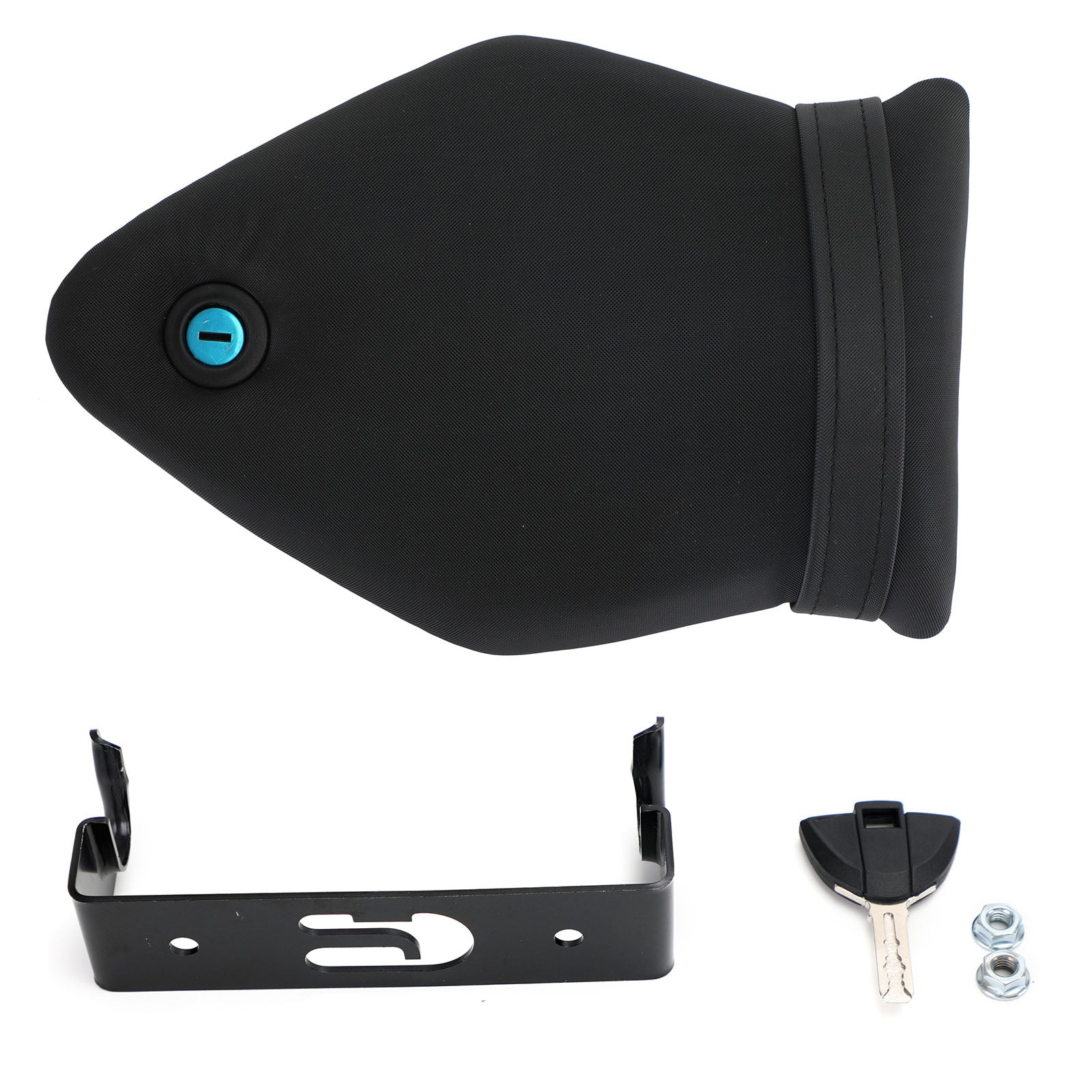 Cojín de asiento de pasajero trasero negro apto para Bmw S1000Rr 09-18 10 11 12 13 14 15 genérico