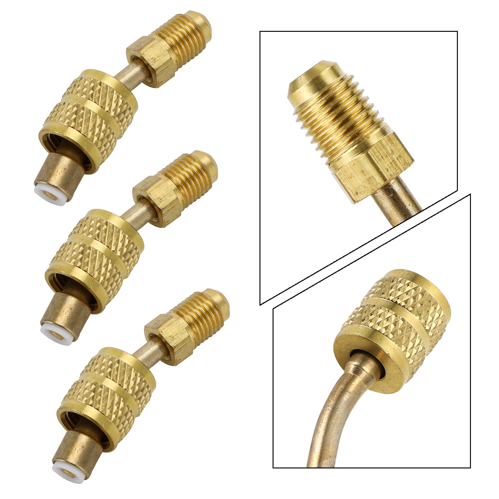 3 قطعة محول سبليت R410A 5/16 "SAE أنثى 1/4" SAE ذكر -منحنى 45؟؟