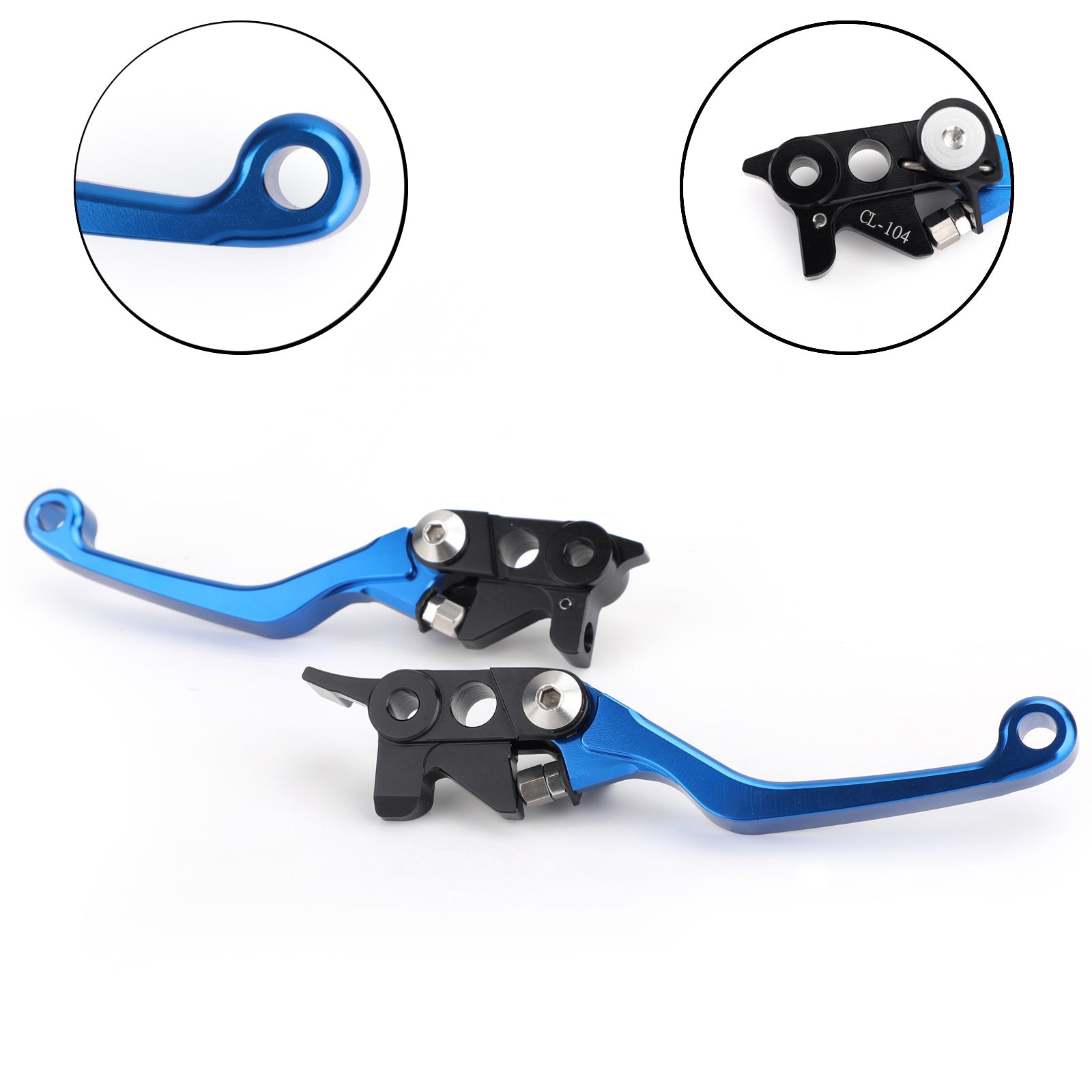 Pair Motorcycle Aluminum CNC Pivot Brake Clutch Levers Dirt Bike Fits Husqvarna Generic