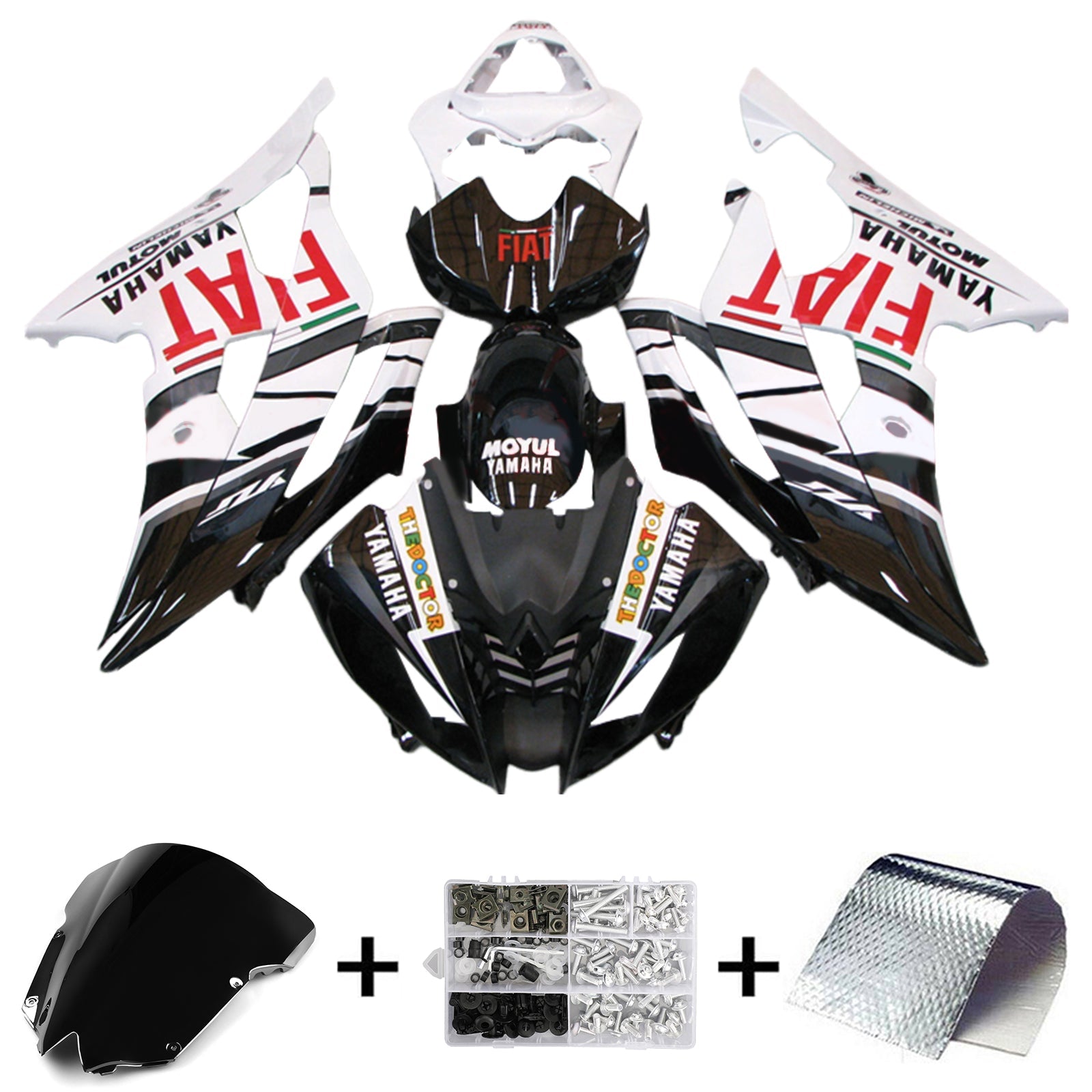 Yamaha YZF 600 R6 2008-2016 Fairing Kit Bodywork Plastic ABS