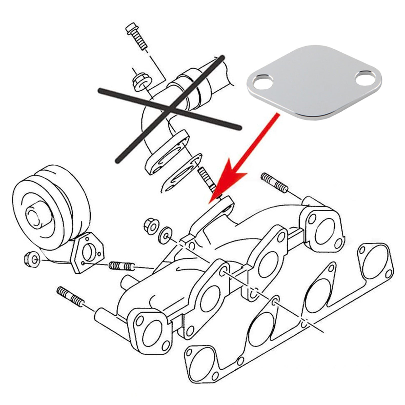 EGR Valve Repair Tool kit for for VW SKODA Octavia for AUDI 2.0 TDI BVF BVG BLB