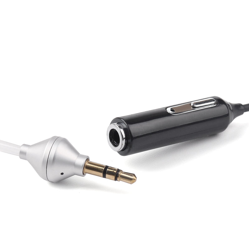 Auricular de tubo de aire de 3,5 mm Auricular antiradiación Auricular de guardaespaldas con micrófono