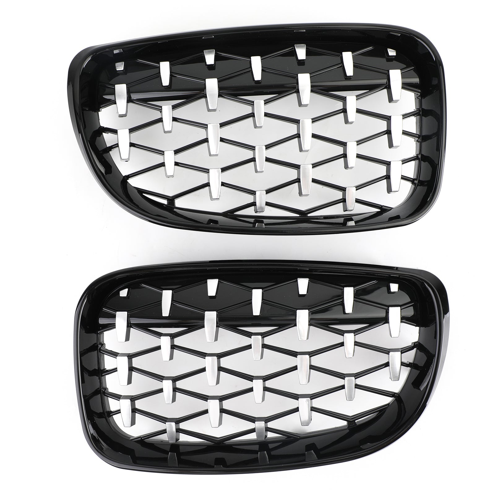 Front Grille Fit BMW 1 Series E81 E87 E82 E88 128i 135i 2008-2012 Black & Chrome Generic