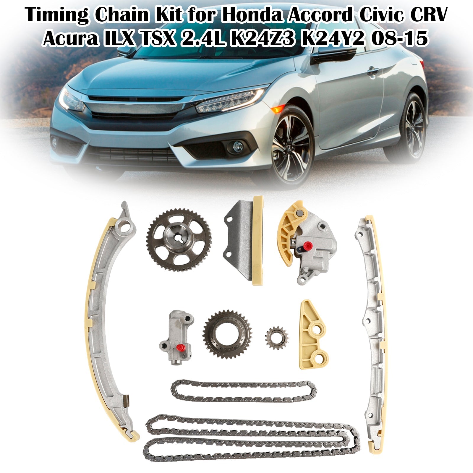 2013-2015 ACURA ILX 2.4L 2354CC L4 DOHC K24Z7 Kit de cadena de distribución Fedex Express