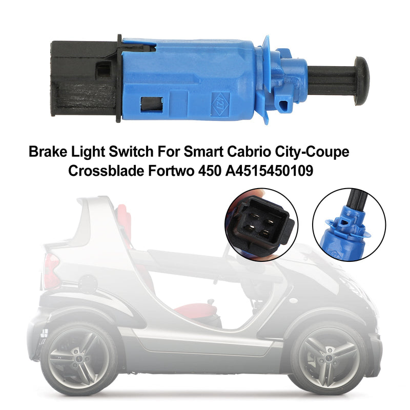 Interruptor de luz de freno para Smart Cabrio City-Coupe Crossblade Fortwo 450 A4515450109 Genérico