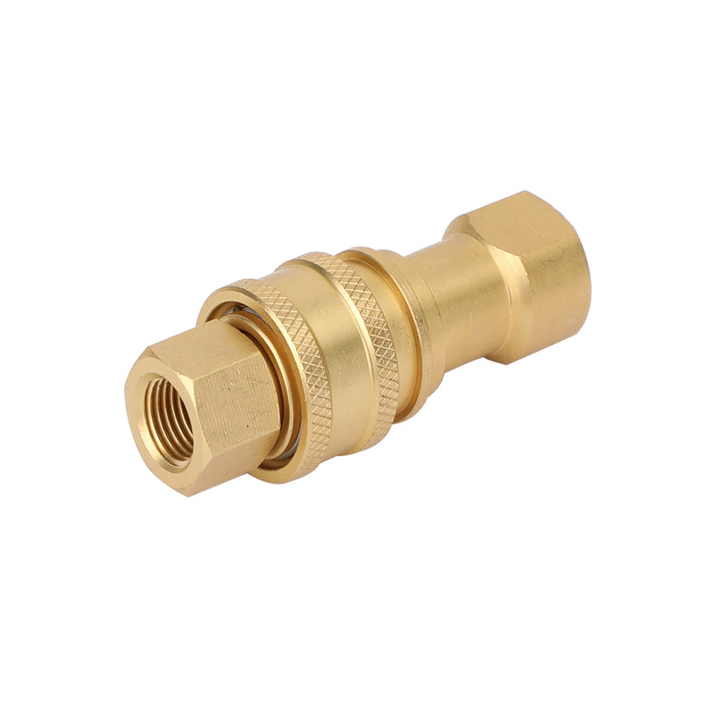 1 Sets 1/4" NPT ISO 7241-B Quick Disconnect Hydraulic Couplings/Couplers Brass