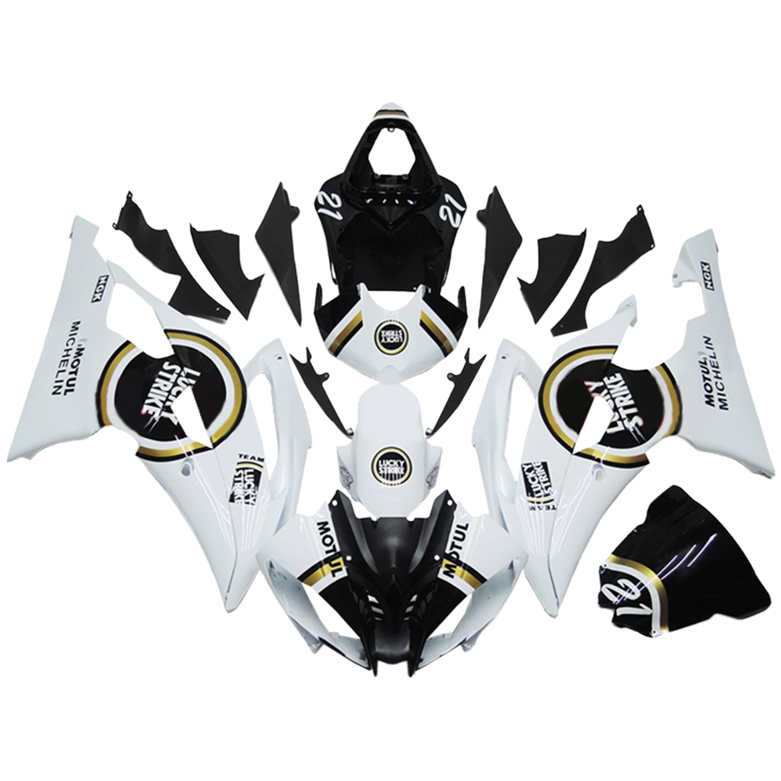 Yamaha YZF 600 R6 2008-2016 Fairing Kit Bodywork Plastic ABS