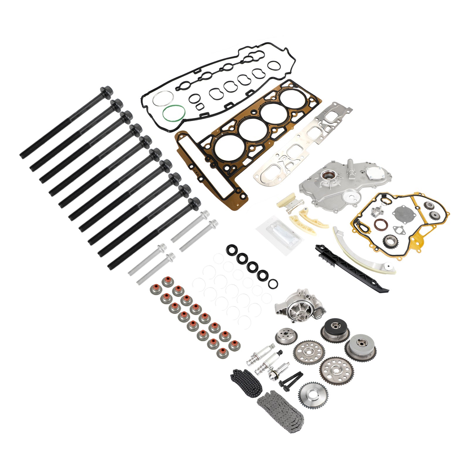 2011-2012 Chevrolet Malibl 2.4L Timing Chain Kit Oil Pump Selenoid Actuator Gear Cover Kit