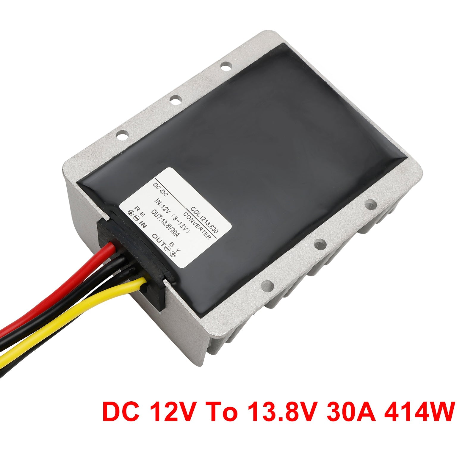 DC-DC 12V-13.8V 30A 414W Step Up Power Supply Converter Regulator Waterproof