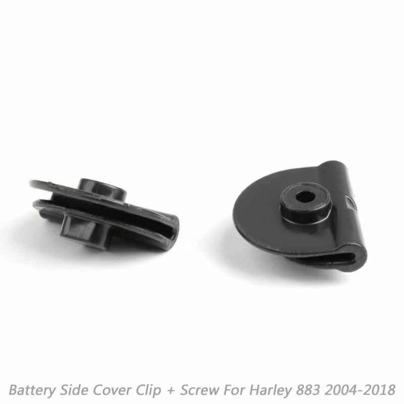 Para Harley Sportster XL883 XL1200 2004-2018 Clip de tapa lateral de batería + tornillo genérico