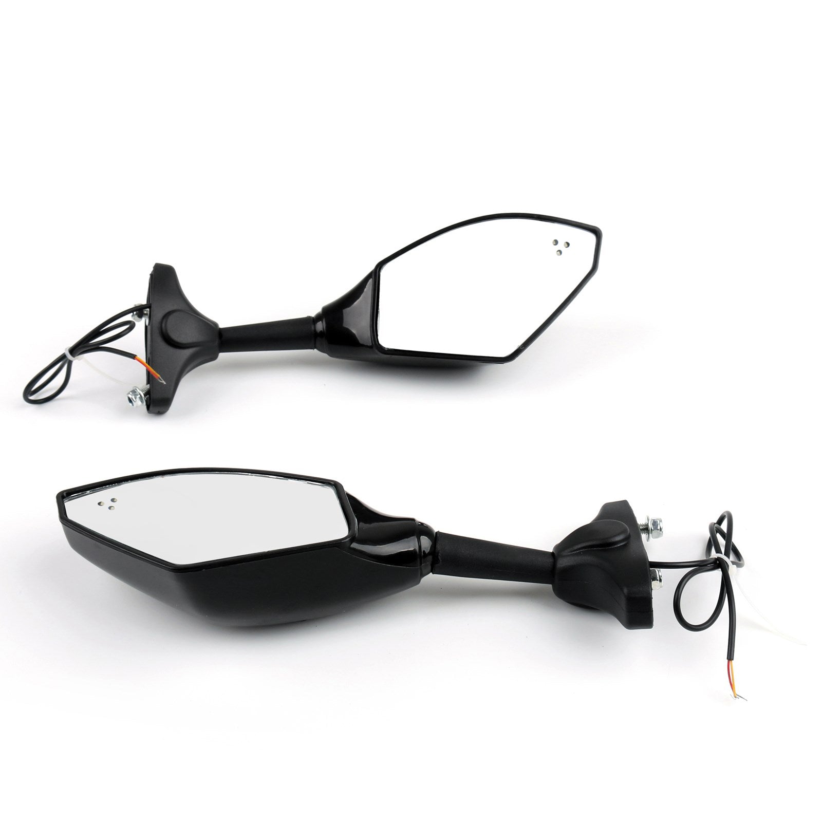 YAMAHA YZF R6 R6S FZ1 FZ6 FAZER FZ8S FJR1300 XJ6 FZR600 Pair LED Mirrors Generic