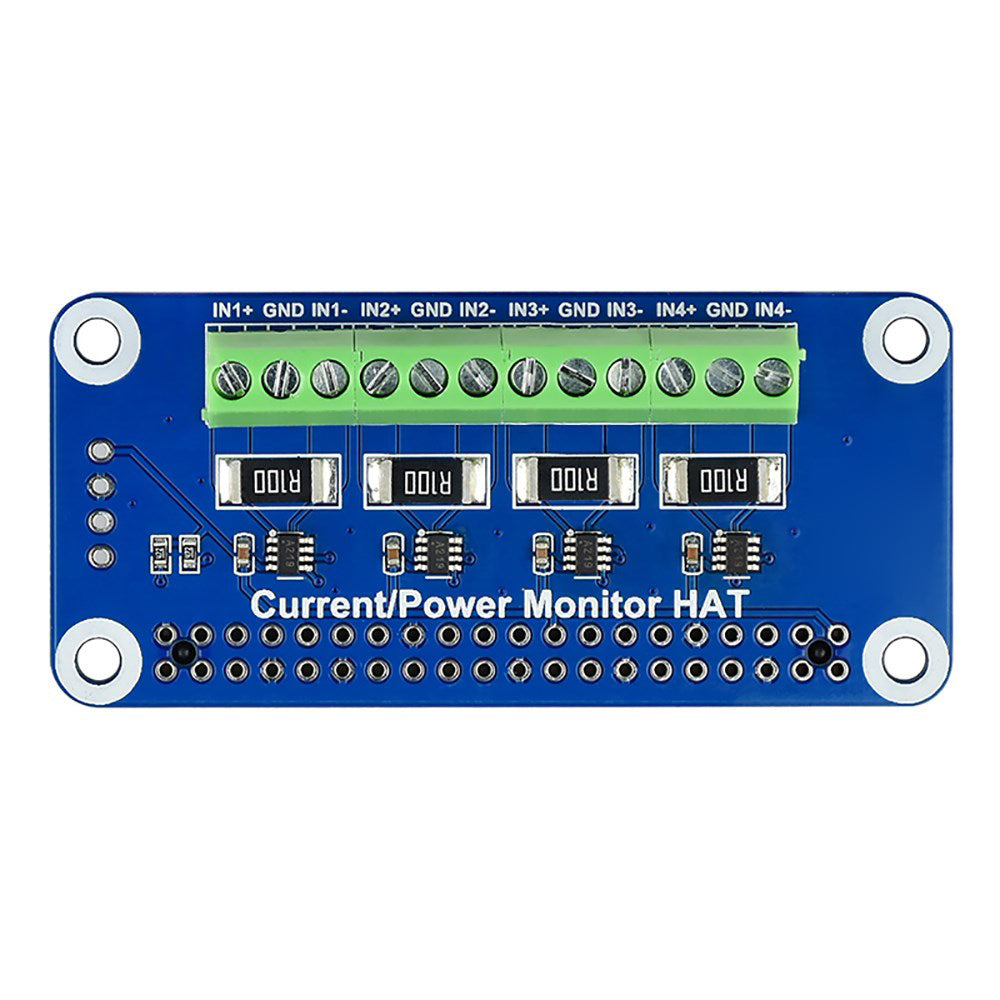 Current/Voltage/Power Monitor HAT Fit for Raspberry With Pi I2C/SMBus Interface