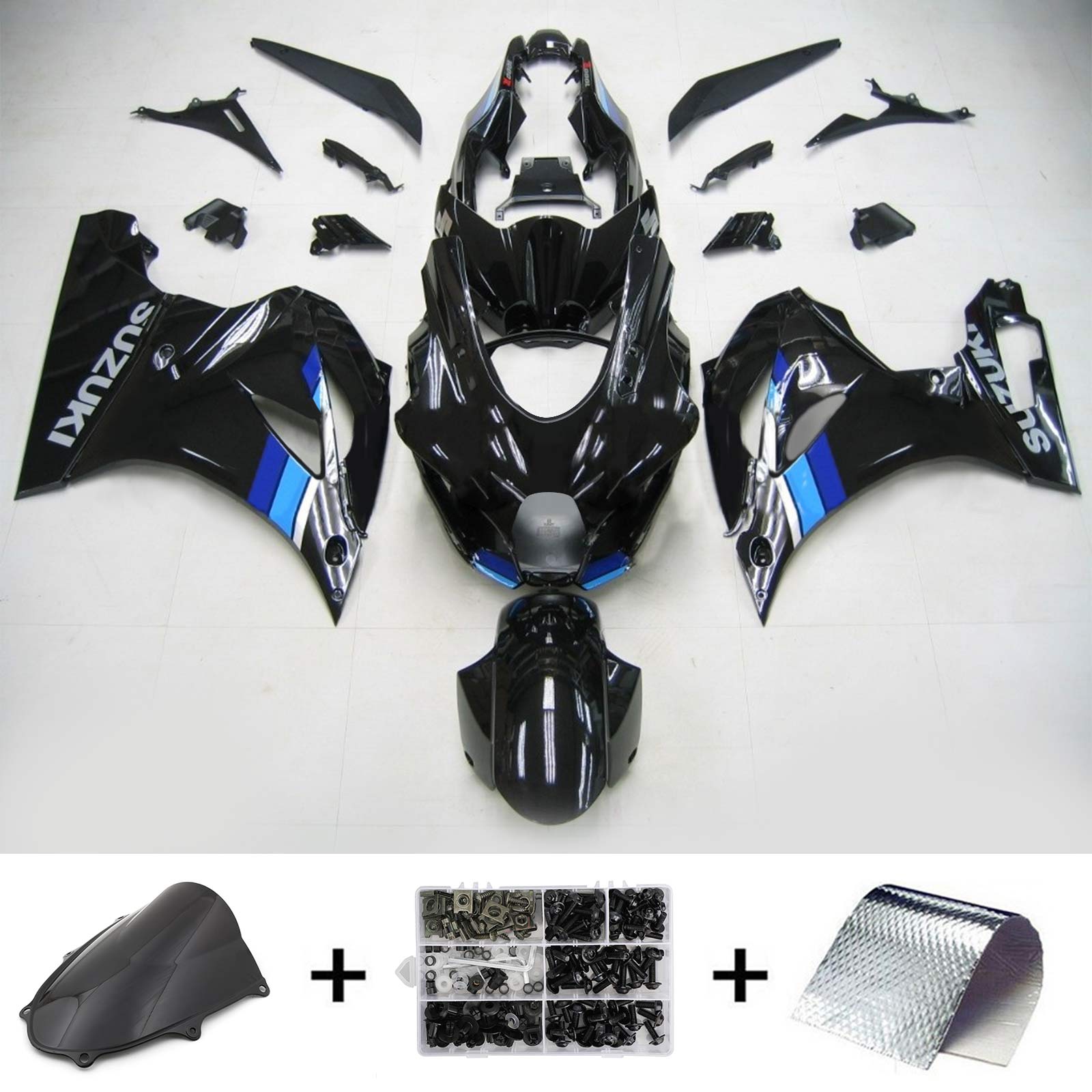 Amotopart Suzuki GSXR1000 2017-2024 K17 Fairing Kit Bodywork Plastic ABS