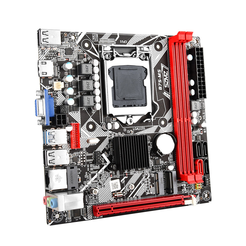 Placa base B75-MS LGA 1155 compatible con 2 * DDR3 USB3.0 SATA3 NVME WIFI Bluetooth