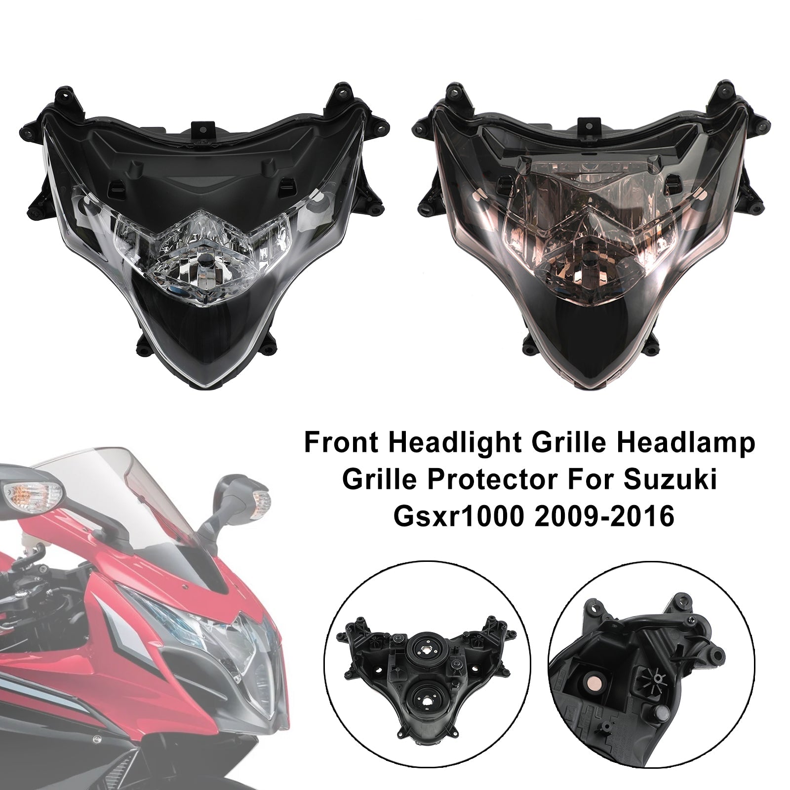 Headlamp Headlight Guard Protector Grill Case For Suzuki Gsxr1000 09-16 K9 Brown Fedex Express Generic