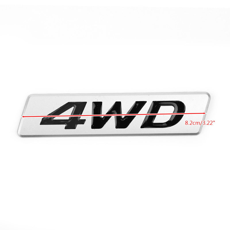 جديد معدن 4WD شعار سيارة درابزين الجذع الباب الخلفي شارة الشارات ملصق 4WD 4X4 SUV عام