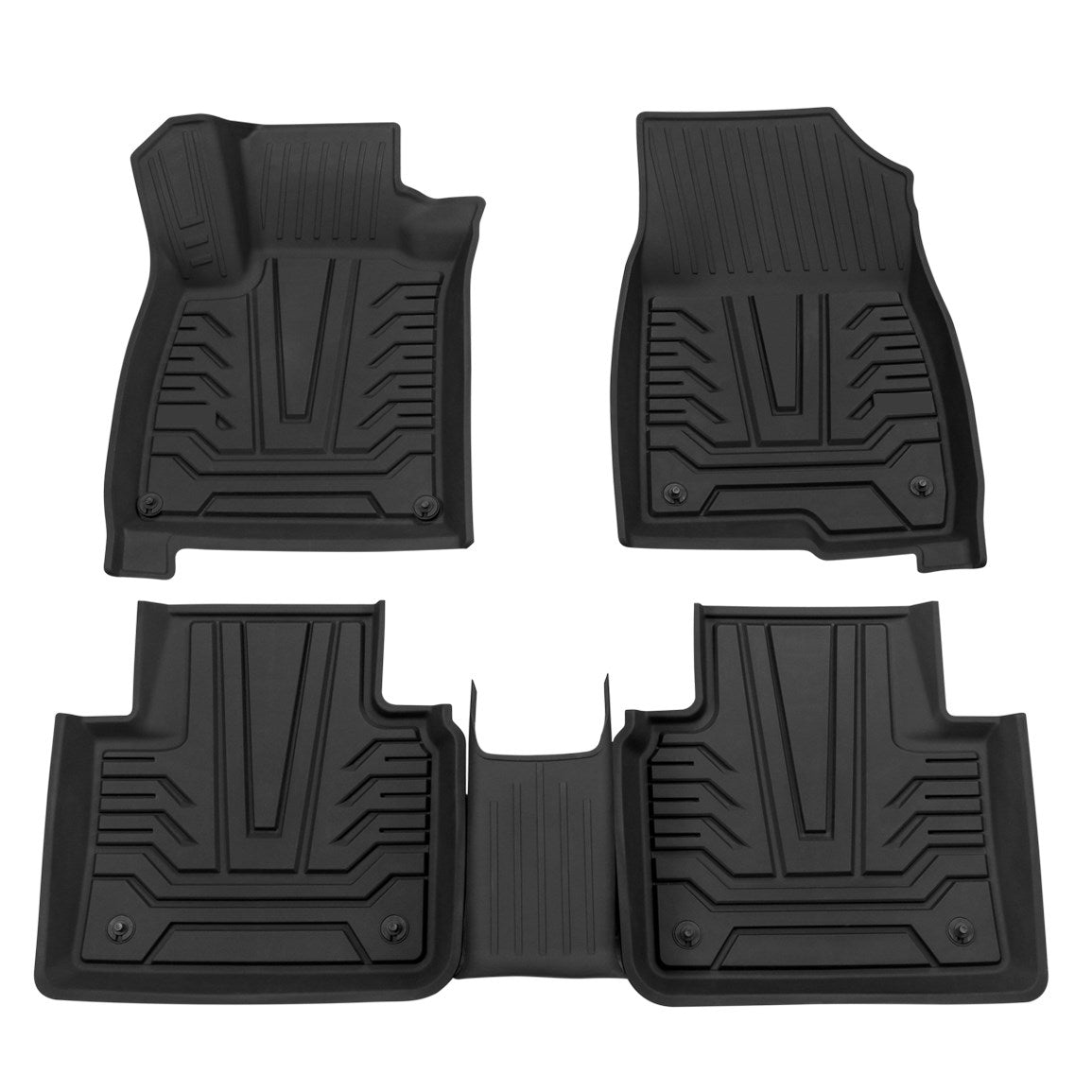 TPE All-Weather Floor Mats Fit Honda Accord 2018-2021 Sedan BLACK Generic